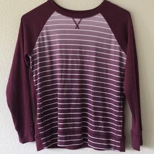 Maroon stripe sweater